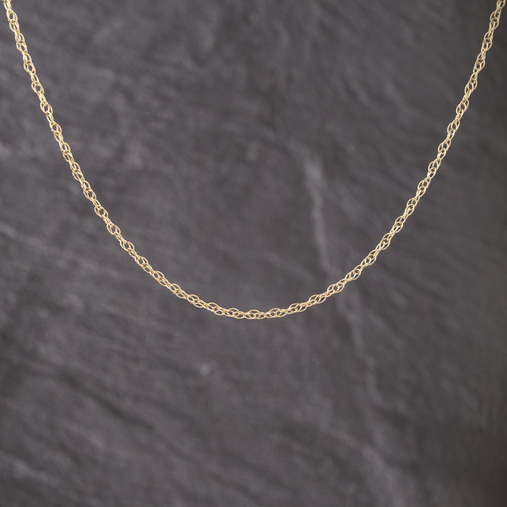 Pre-Owned 9ct Yellow Gold 16 Inch Prince Of Wales Chain 41021681