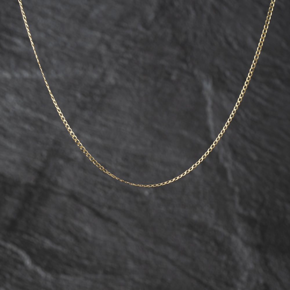 Pre-Owned 9ct Yellow Gold 18 Inch Curb Chain 41021719
