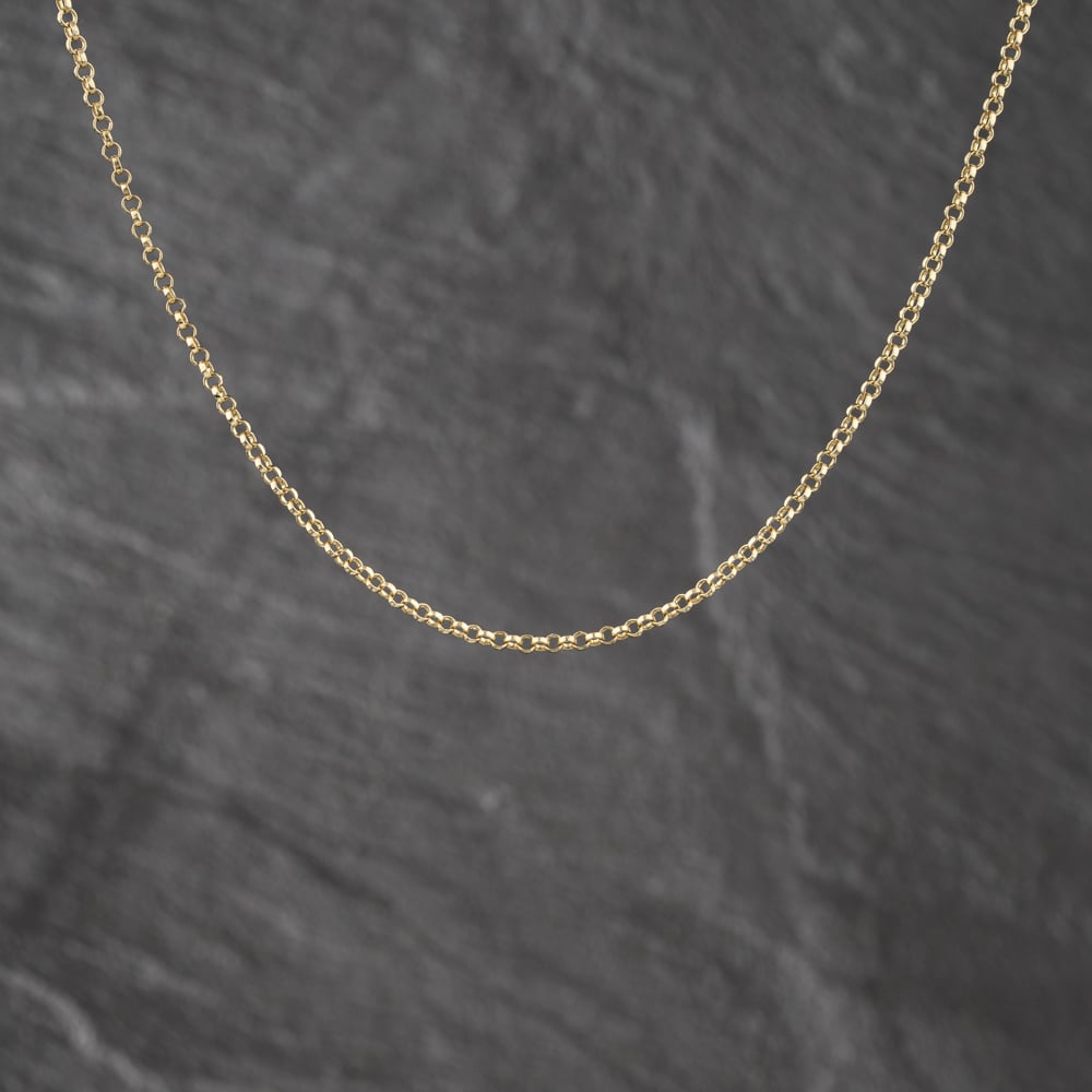 Pre-Owned 9ct Yellow Gold 16 Inch Belcher Chain 41021727