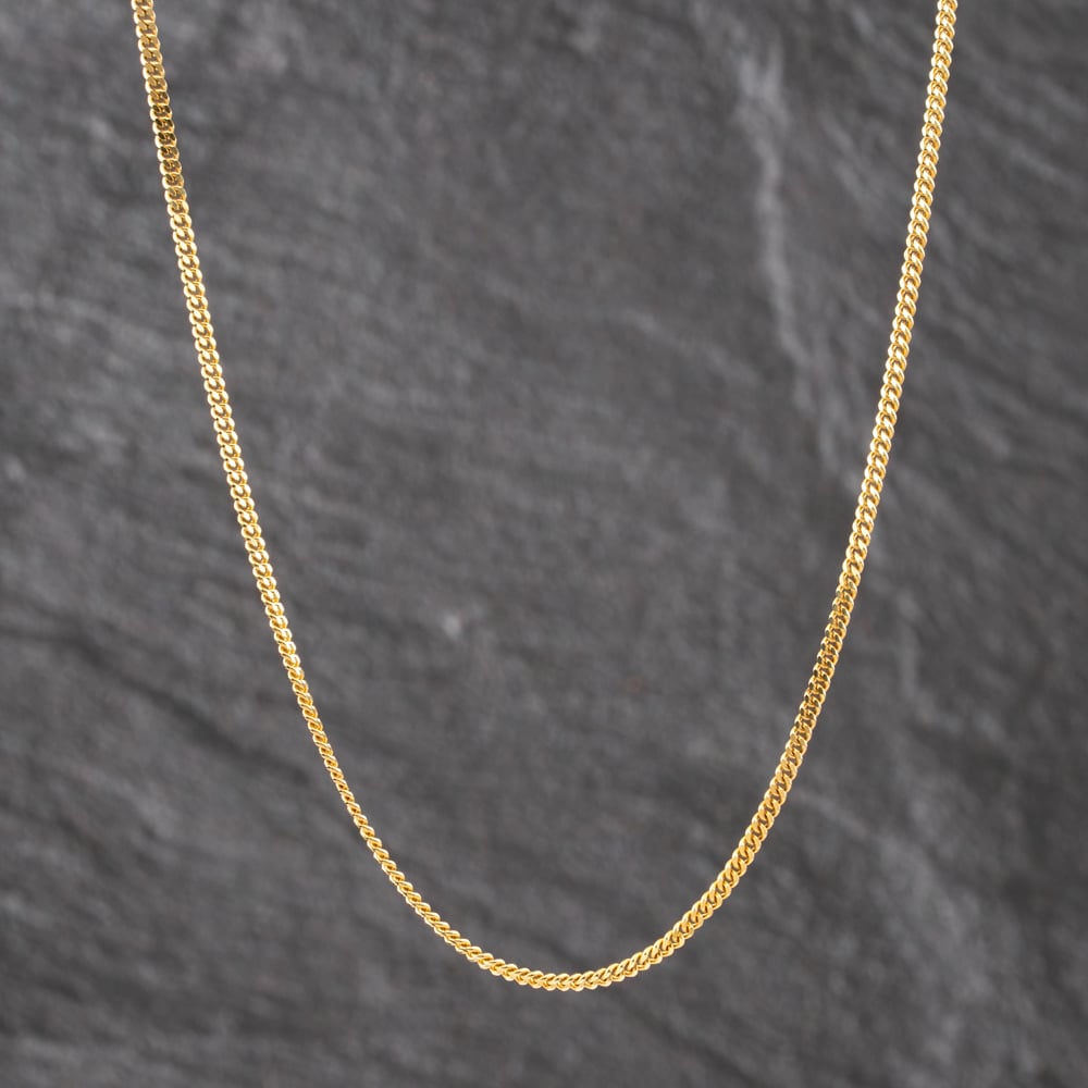 Pre-Owned 9ct Yellow Gold 16 Inch Curb Chain 41021734