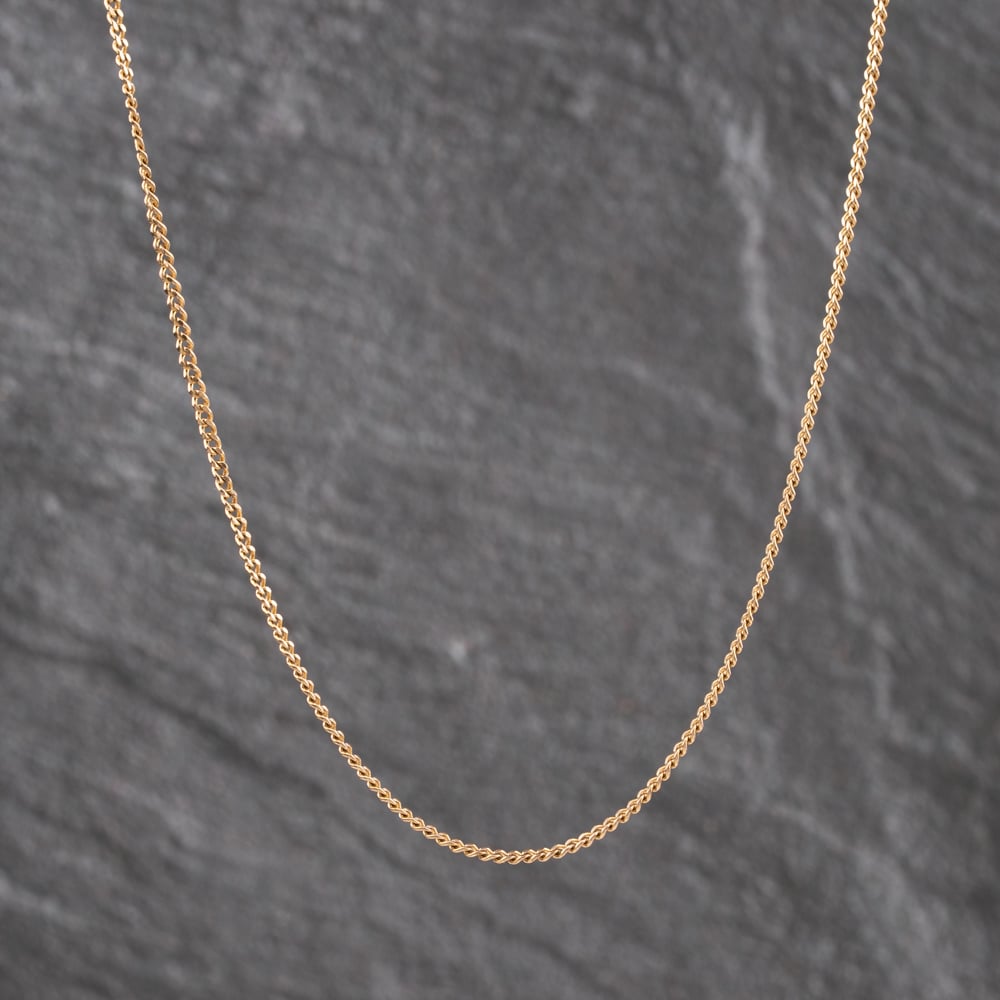 Pre-Owned 9ct Yellow Gold 16 Inch Curb Chain 41021736
