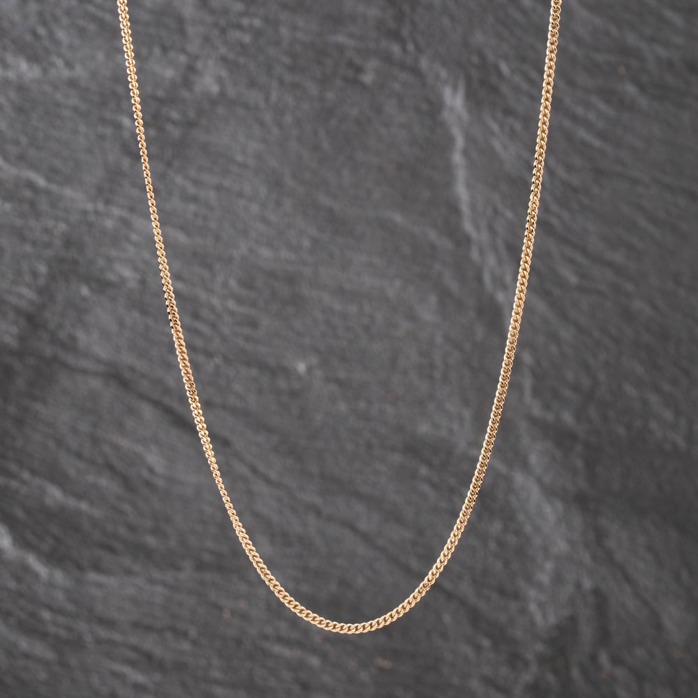 Pre-Owned 9ct Yellow Gold 17 Inch Curb Chain 41021739