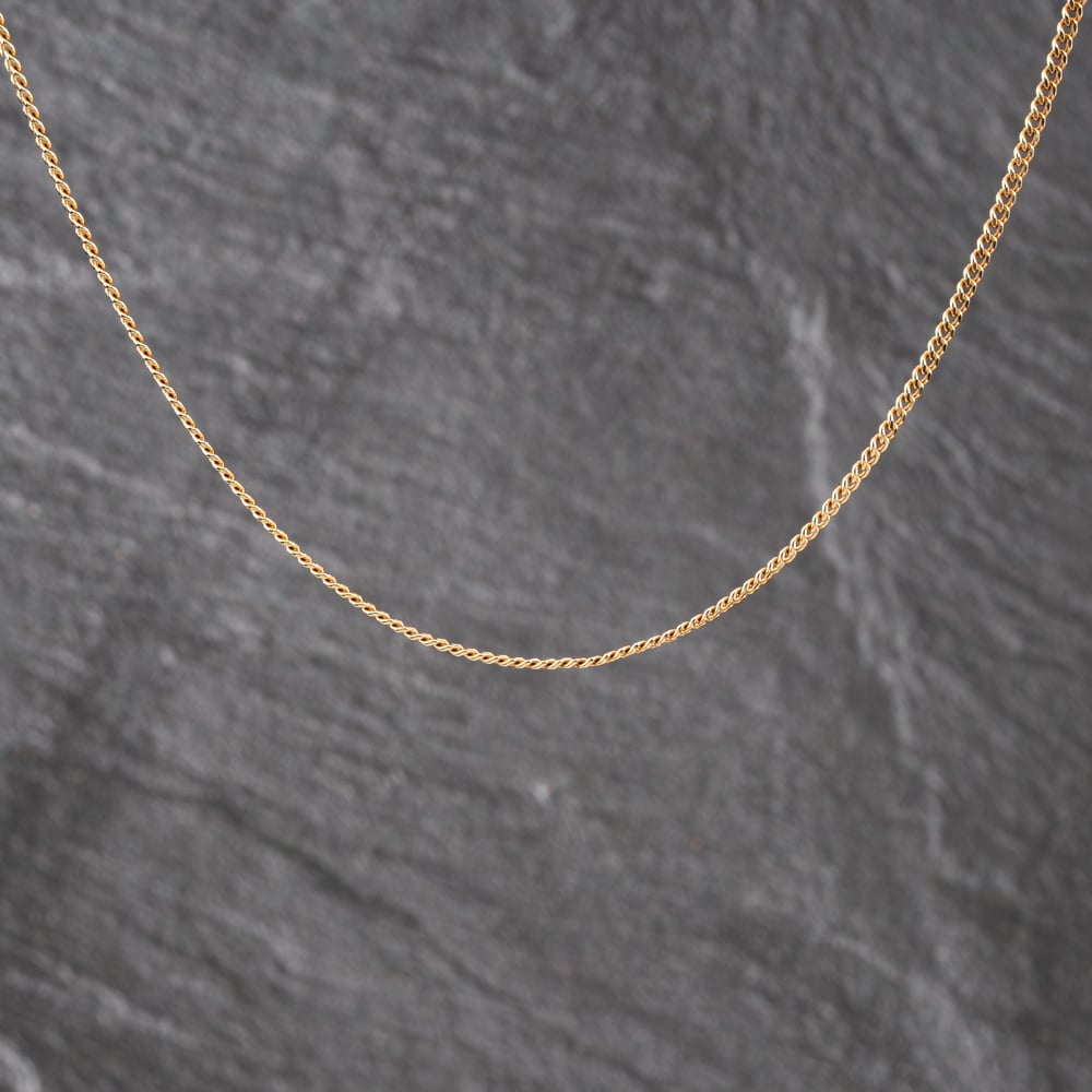 Pre-Owned 9ct Yellow Gold 16 Inch Curb Chain 41021740