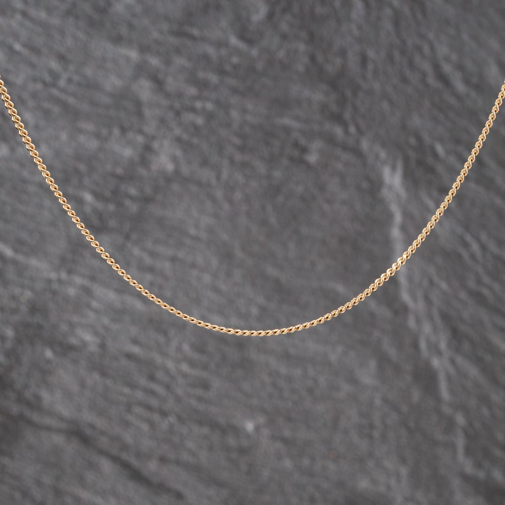 Pre-Owned 9ct Yellow Gold 16 Inch Curb Chain 41021742
