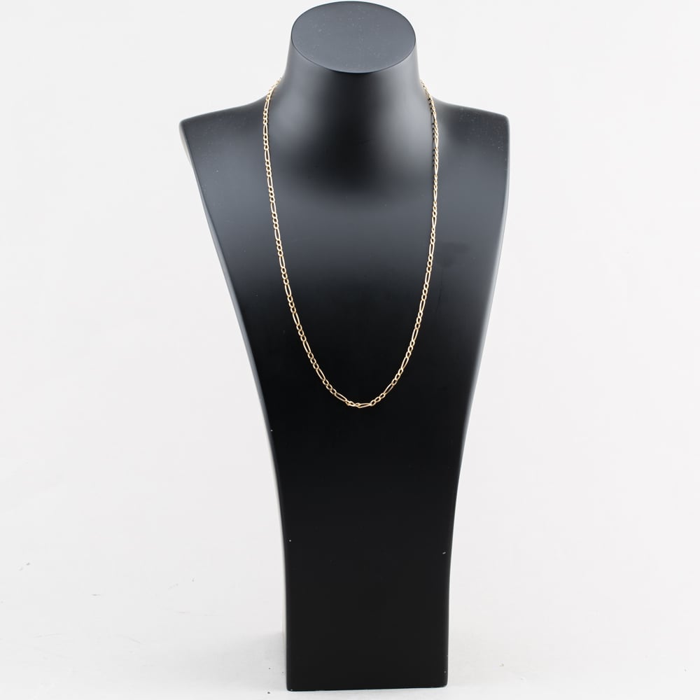 Pre-Owned 9ct Yellow Gold 22 Inch Figaro Chain 41021748