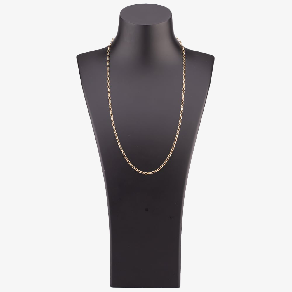 Pre-Owned 9ct Yellow Gold 24 Inch Oval Belcher Link Chain 4102764
