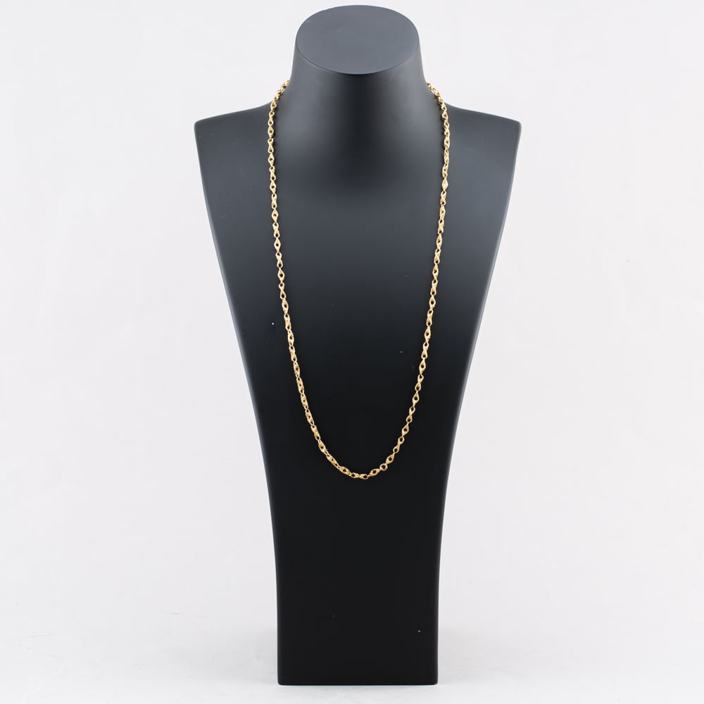 Pre-Owned 9ct Yellow Gold Fancy Link 25 Inch Twist Chain 41041401