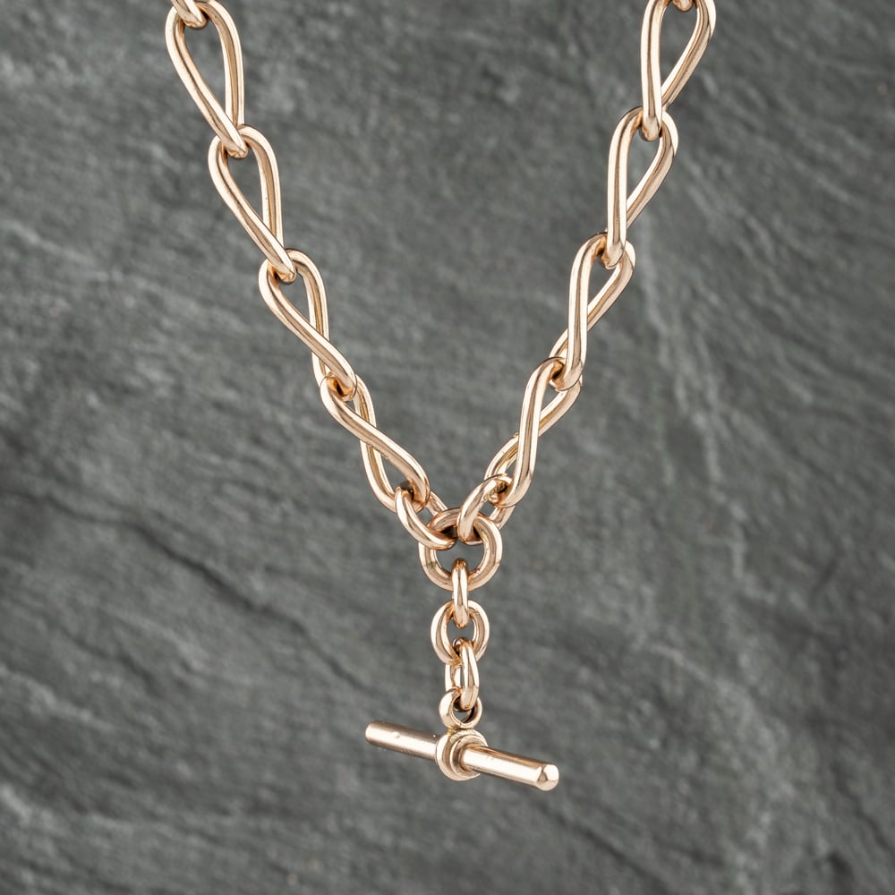 Click to view product details and reviews for Pre Owned Vintage 9ct Rose Gold T Bar Double Albert 16 Inch Curb Chain 41041565. Click to view product details and reviews for Pre Owned Vintage 9ct Rose Gold T Bar Double Albert 16 Inch Curb Chain 41041565.