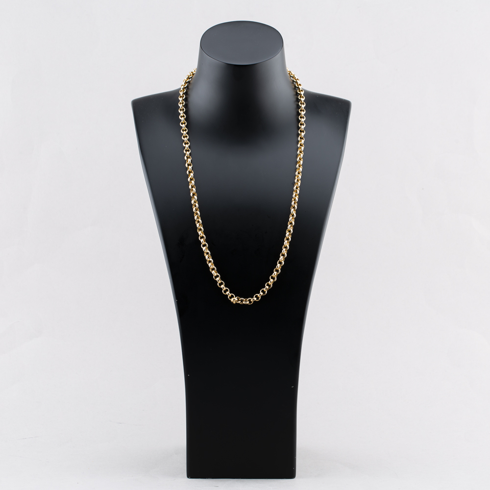 Pre-Owned 9ct Yellow Gold Chunky Round Link 24 Inch Belcher Chain 41041638