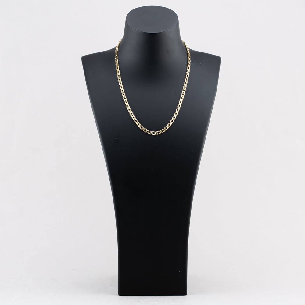 Pre-Owned 9ct Yellow Gold Double 18 Inch Curb Chain 41041674