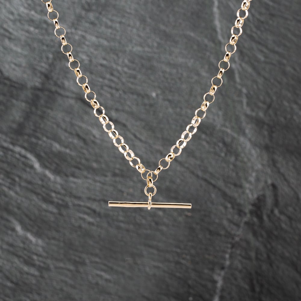 Pre-Owned 9ct Yellow Gold 20 Inch T-Bar Belcher Chain 41041682