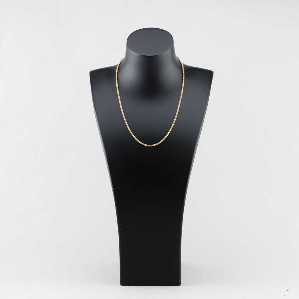Pre-Owned 9ct Yellow Gold 18.5 Inch Spiga Chain 41041697