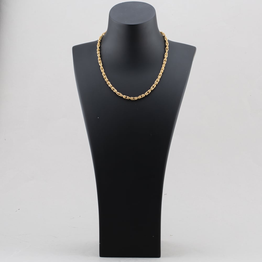 Pre-Owned 9ct Yellow Gold 17 Inch Byzantine Chain 41041732