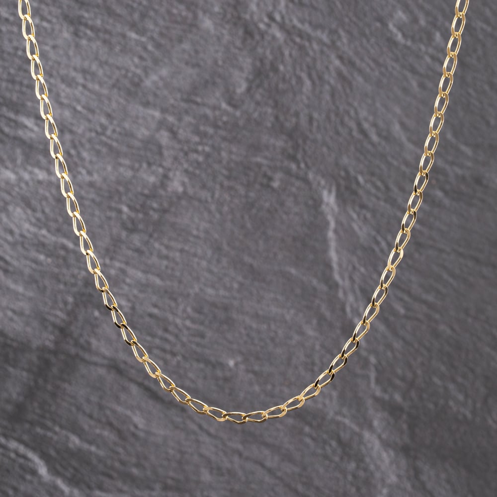 Pre-Owned 9ct Yellow Gold 24 Inch Curb Chain 41041758