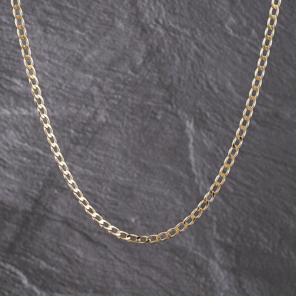 Pre-Owned 9ct Yellow Gold 24 Inch Curb Chain 41041759