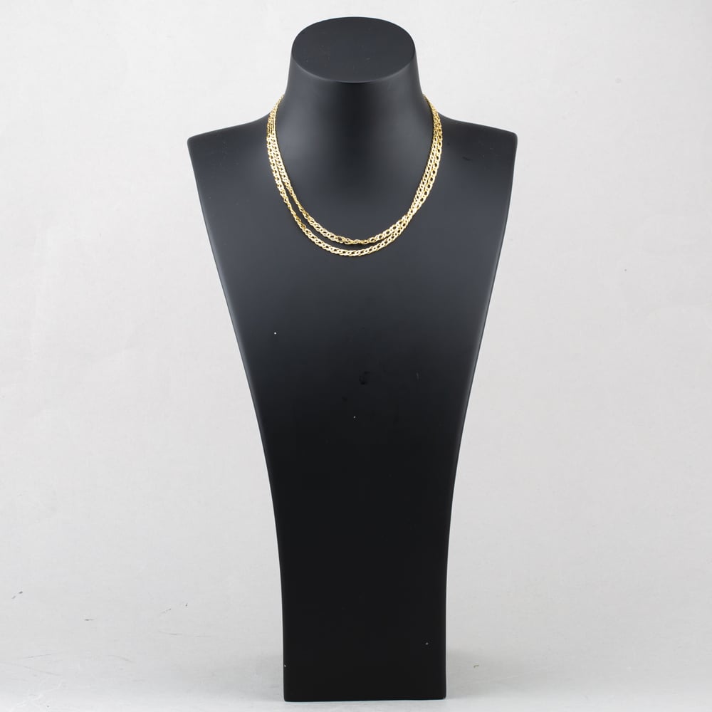 Pre-Owned 9ct Yellow Gold Double 28 Inch Curb Chain 41041760