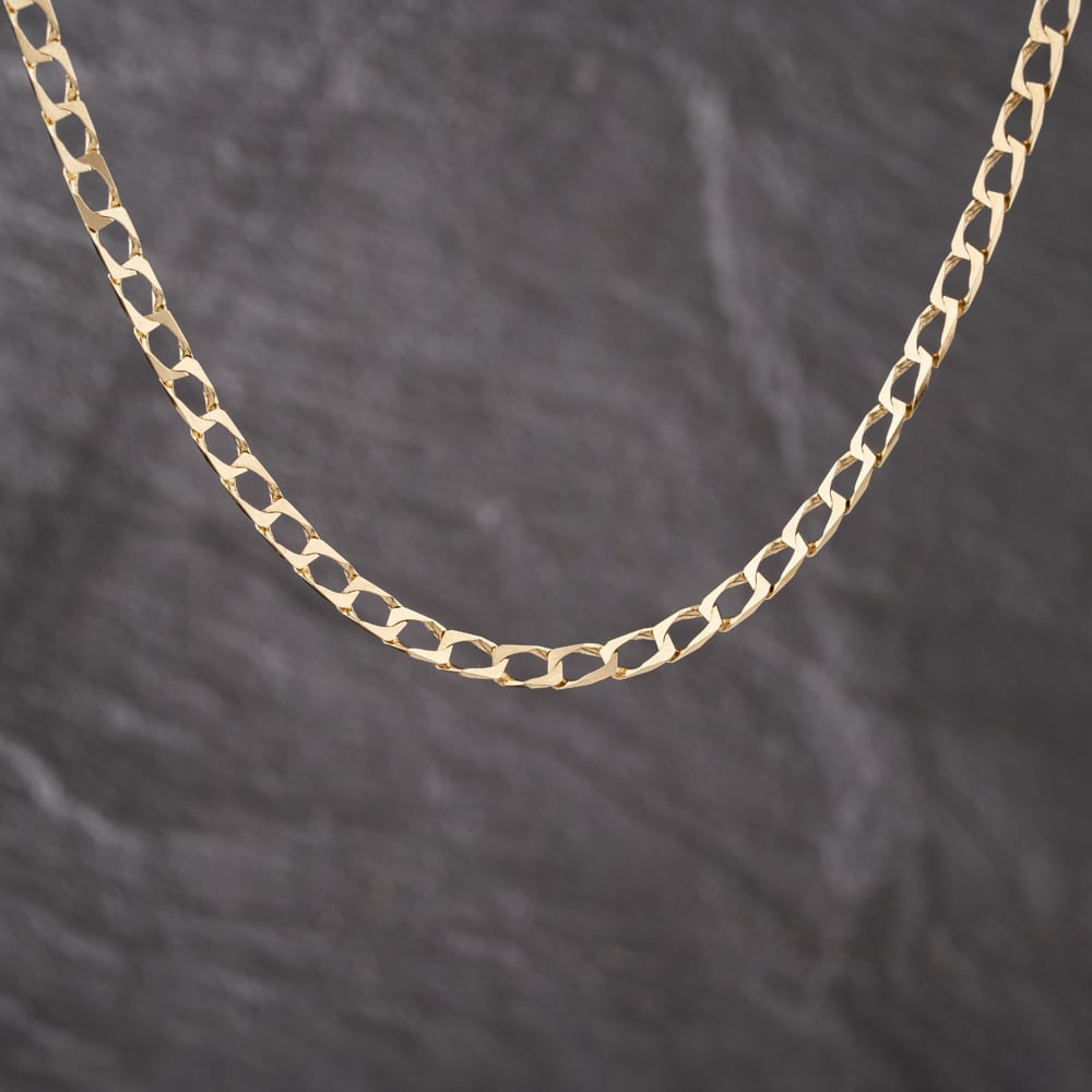 Pre-Owned 9ct Yellow Gold 18 Inch Curb Chain 41041766