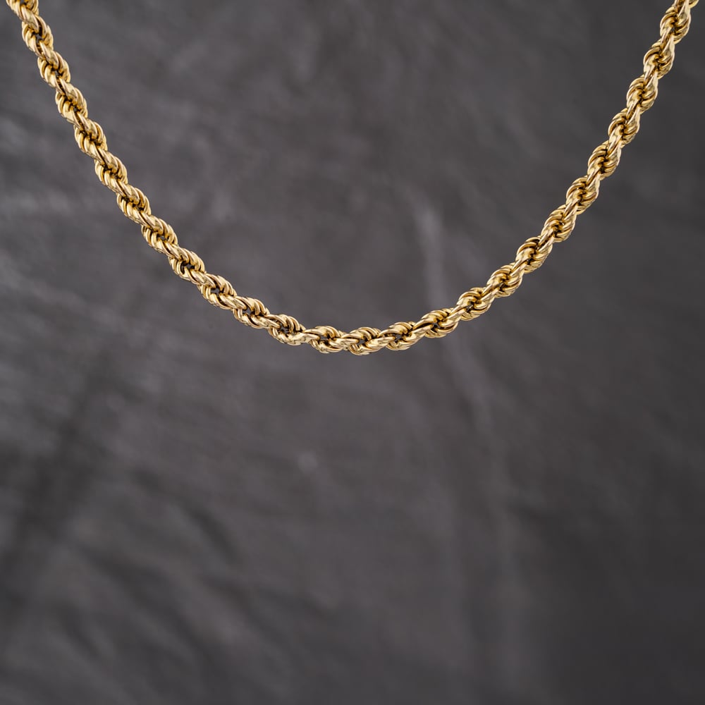 Pre-Owned 9ct Yellow Gold 15 Inch Rope Chain 41041769