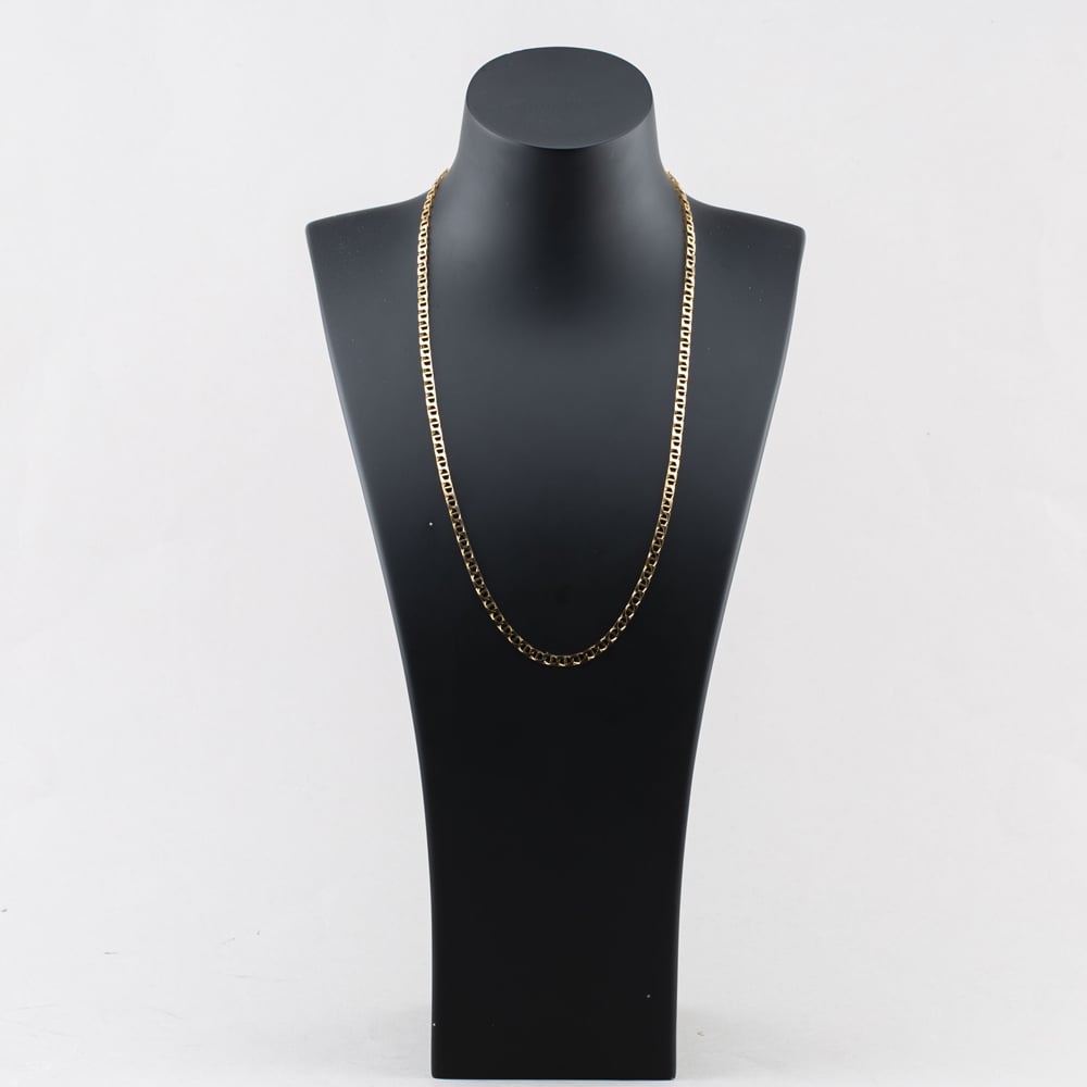 Pre-Owned 9ct Yellow Gold Square 23 Inch Curb Chain 41041792