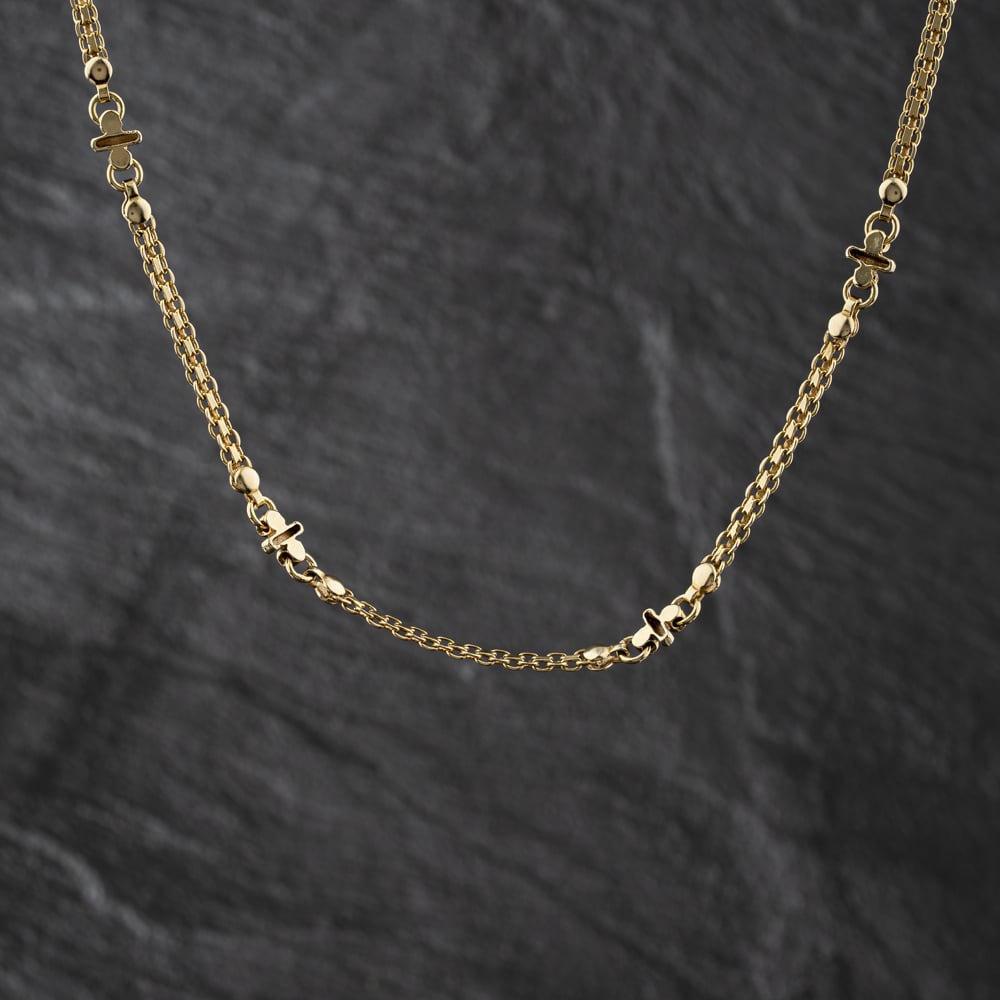 Pre-Owned 9ct Yellow Gold 18 Inch Fancy Chain 41041800