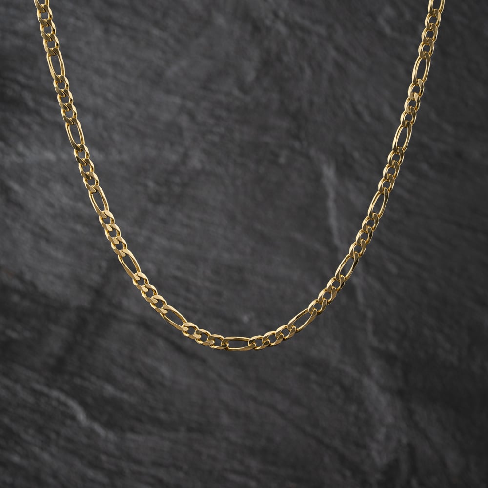 Pre-Owned 9ct Yellow Gold 20 Inch Figaro Chain 41041803