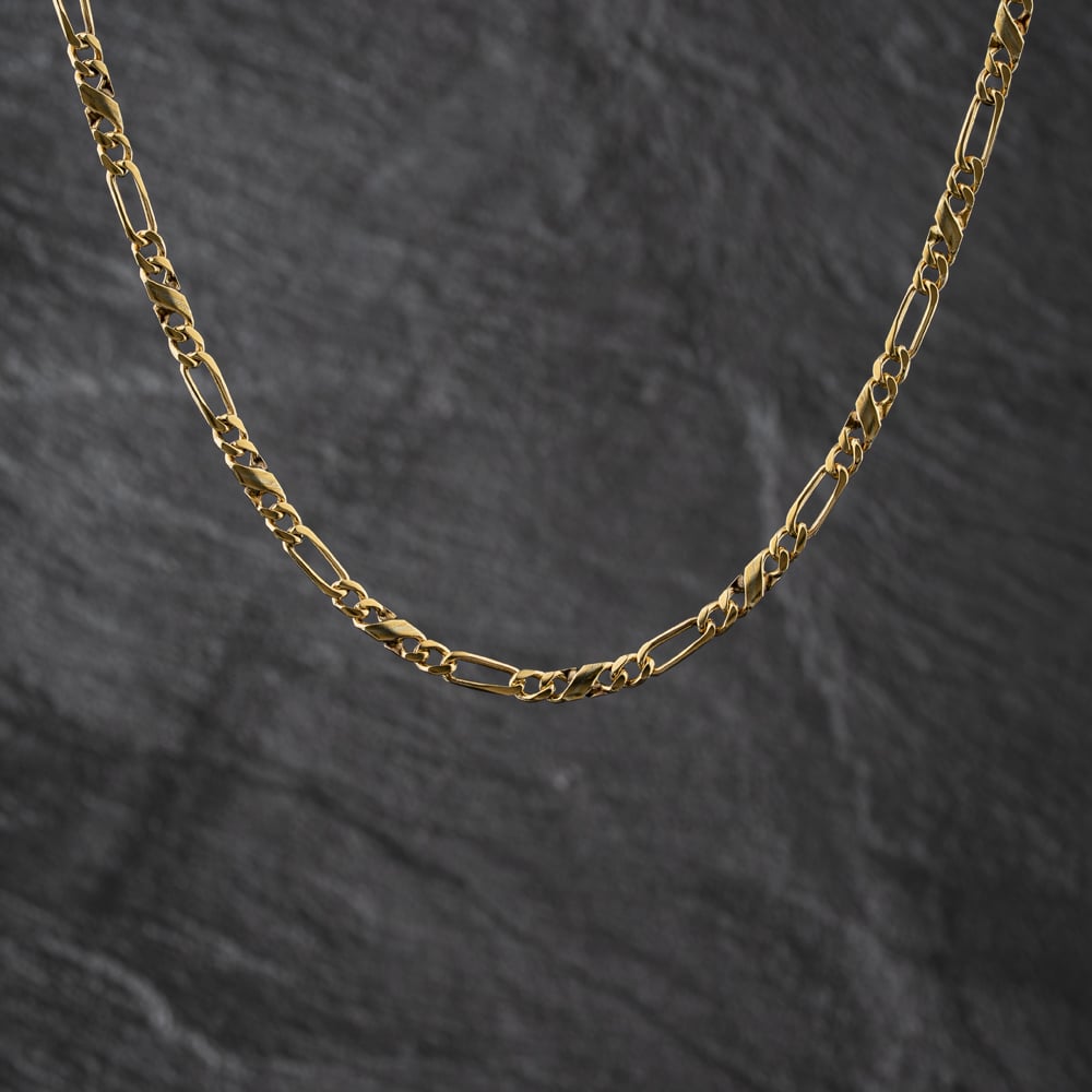 Pre-Owned 9ct Yellow Gold 18 Inch Figaro Chain 41041804