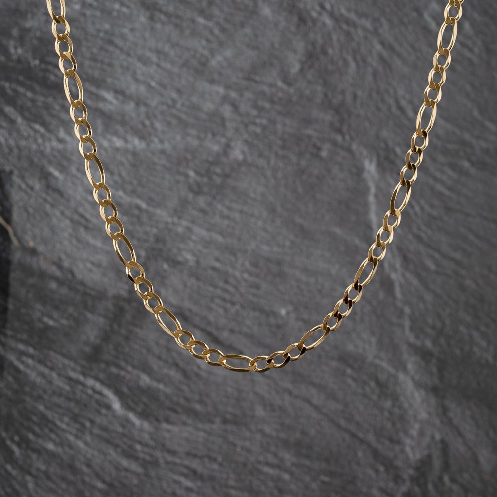 Pre-Owned 9ct Yellow Gold 24 Inch Figaro Chain 41041822
