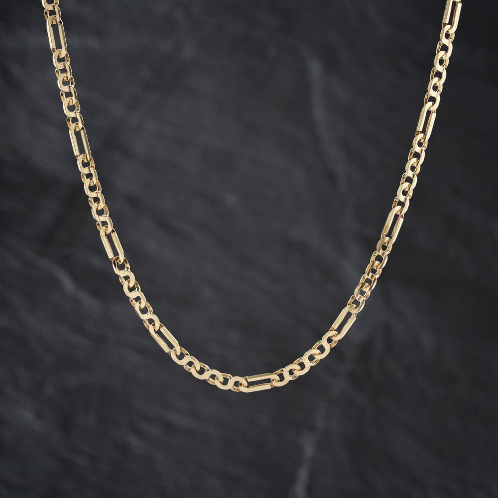 Pre-Owned 9ct Yellow Gold 24 Inch Fancy Chain 41041836