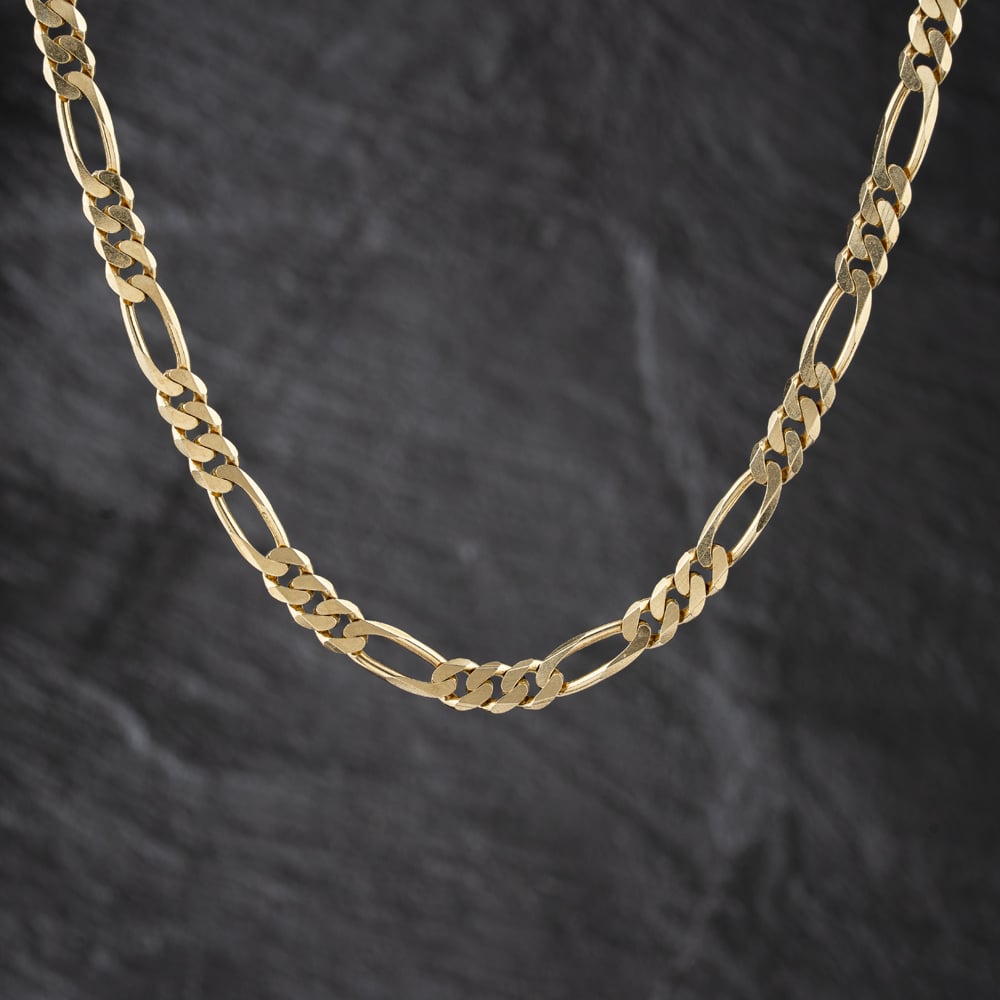 Pre-Owned 9ct Yellow Gold 18 Inch Figaro Chain 41041844