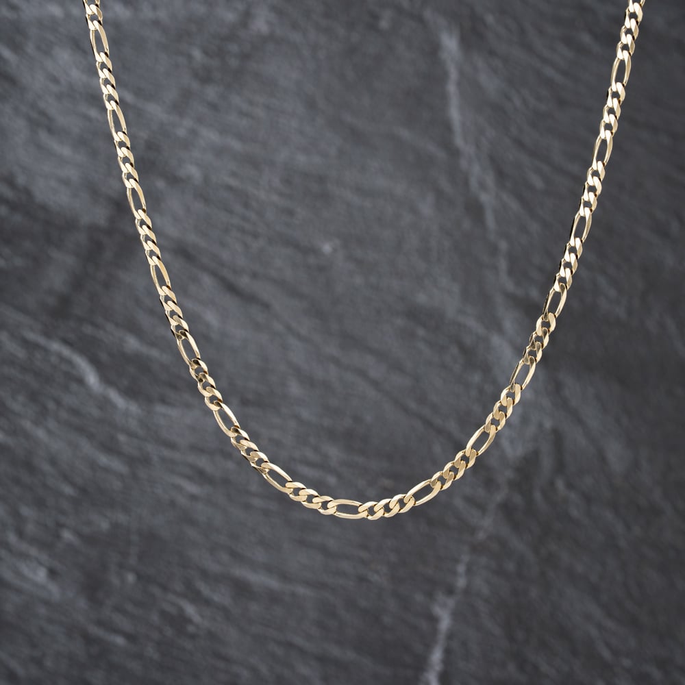 Pre-Owned 9ct Yellow Gold 24 Inch Figaro Chain 41041852