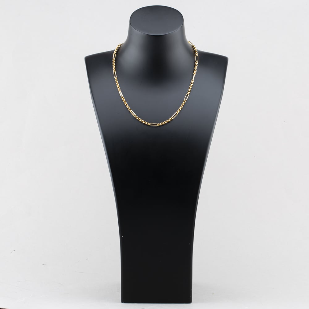 Pre-Owned 9ct Yellow Gold Nine Plus One Link 18 Inch Belcher Chain 41041879