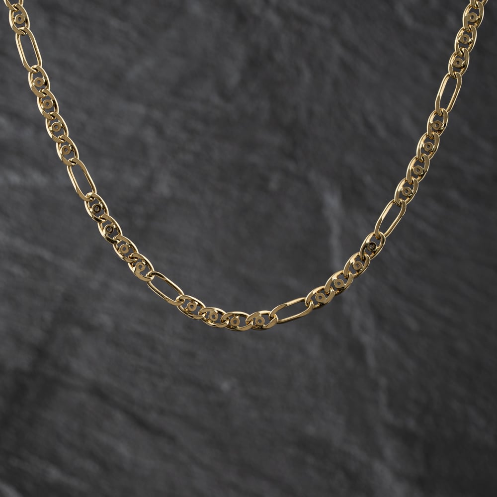 Pre-Owned 9ct Yellow Gold 18 Inch Figaro Chain 41041881