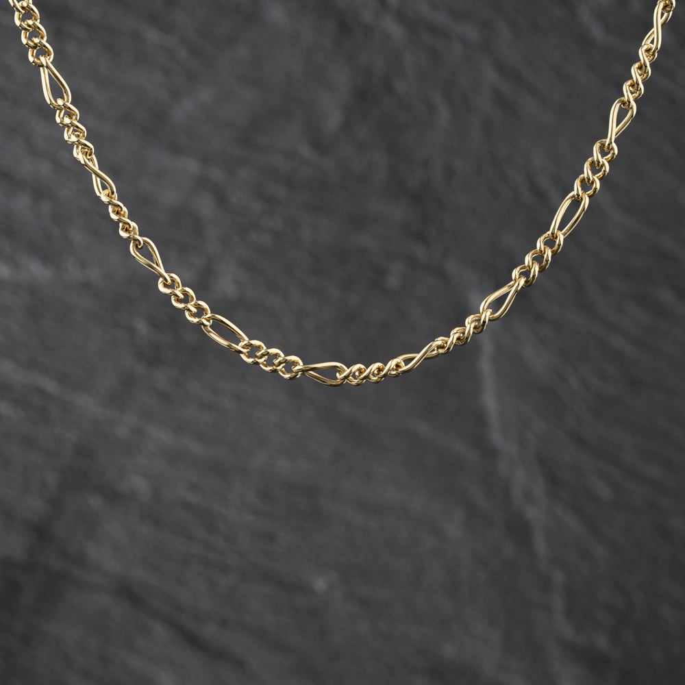 Pre-Owned 9ct Yellow Gold 17 Inch Figaro Chain 41041883