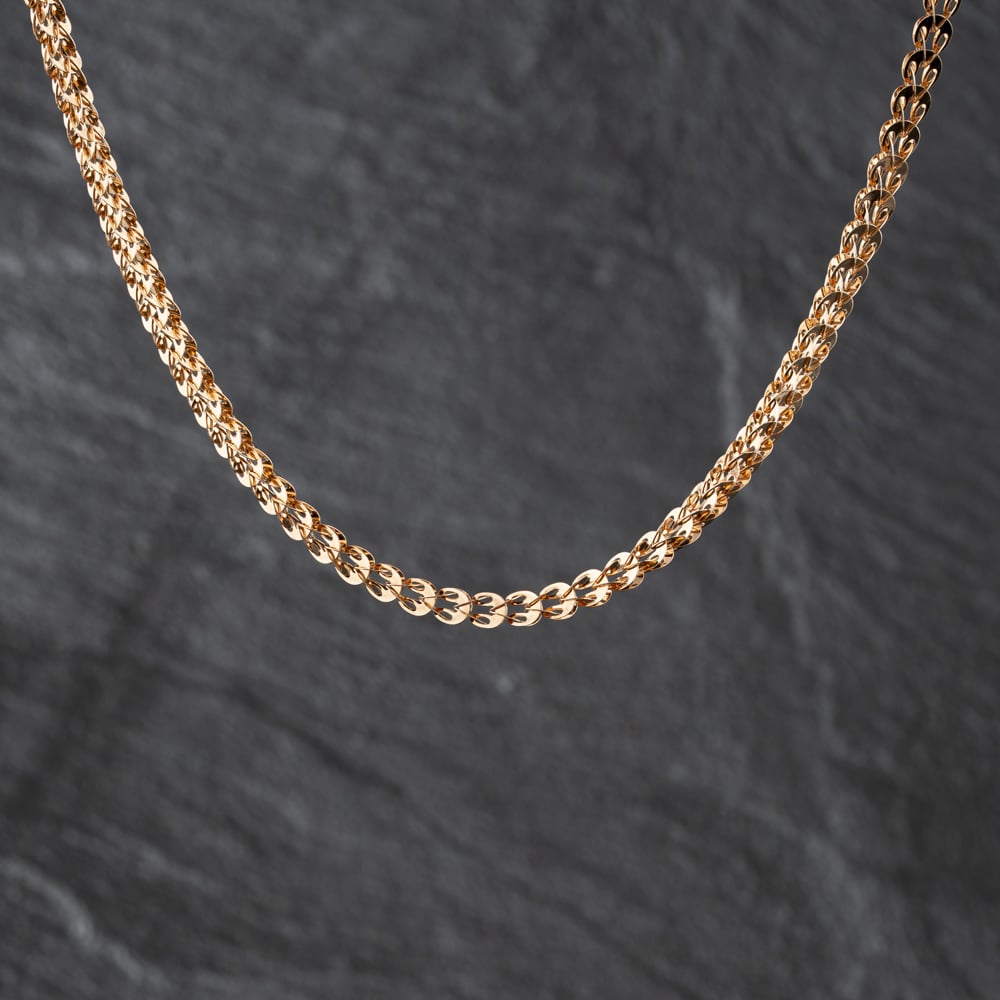 Pre-Owned 9ct Rose Gold 18 Inch Fancy Chain 41041887