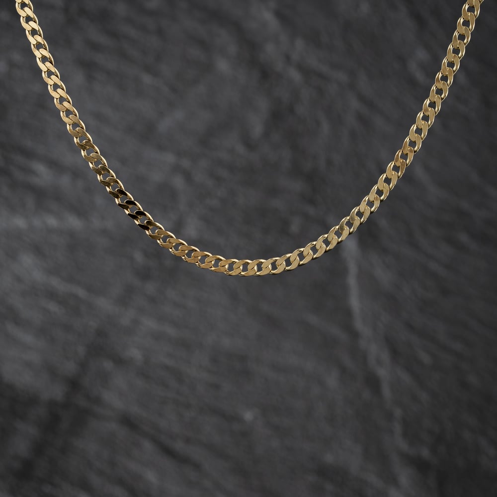 Pre-Owned 9ct Yellow Gold 18 Inch Curb Chain 41041890