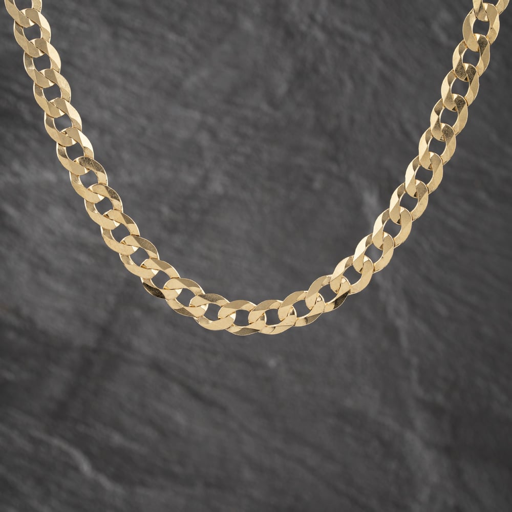 Pre-Owned 9ct Yellow Gold 18 Inch Curb Chain 41041905