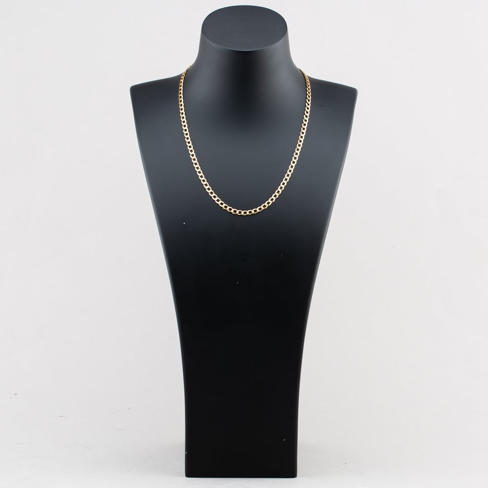 Pre-Owned 9ct Yellow Gold Open Link 18 Inch Curb Chain 41041912