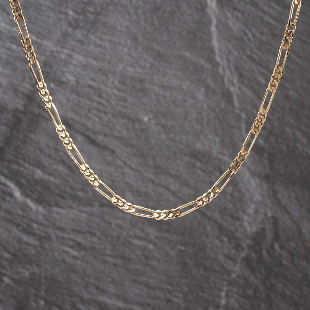 Pre-Owned 9ct Yellow Gold 32 Inch Figaro Chain 41041914