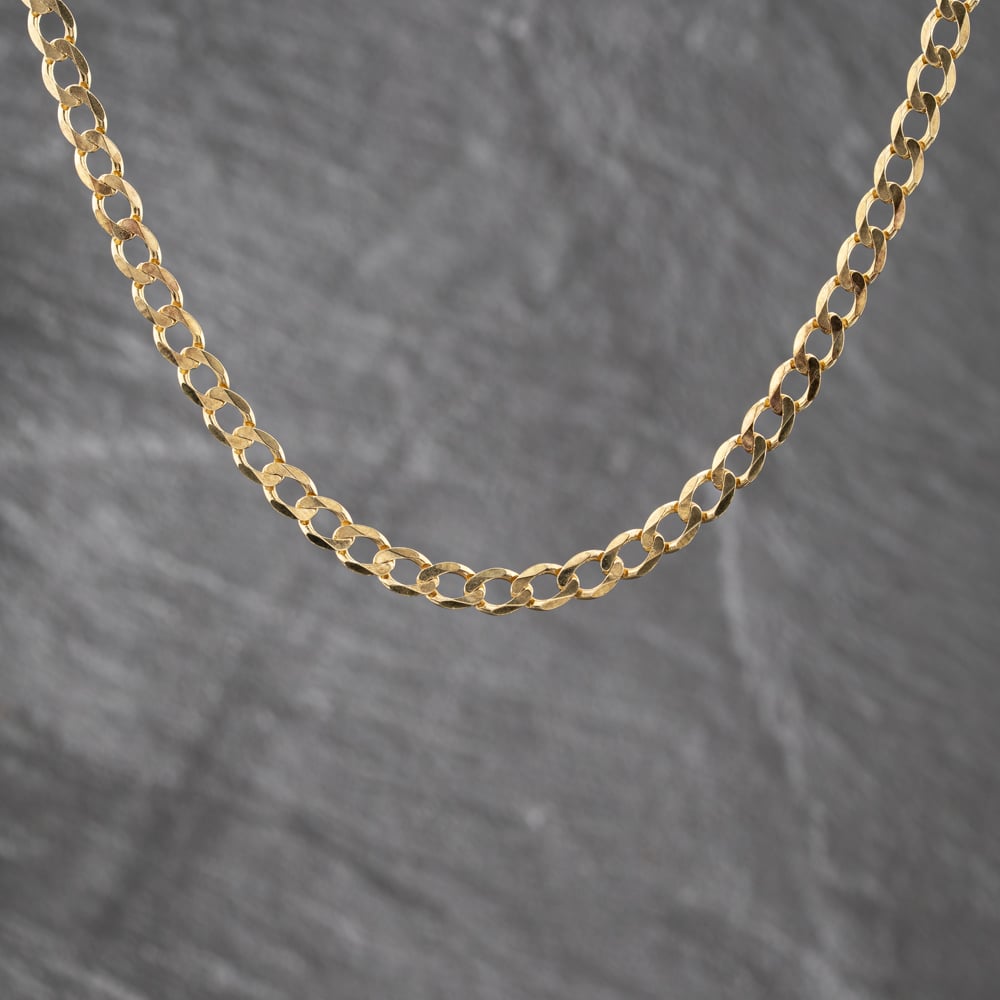 Pre-Owned 9ct Yellow Gold 17 Inch Curb Chain 41041923