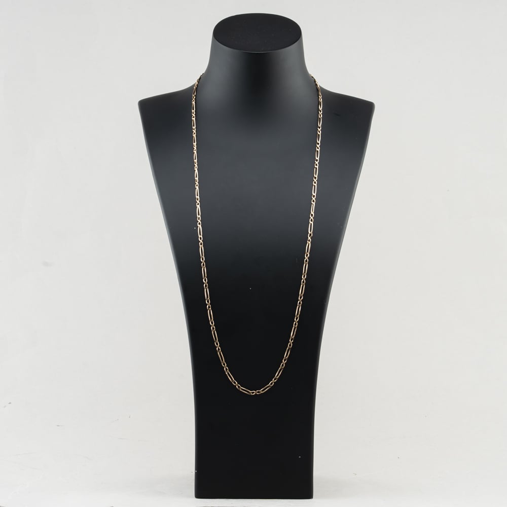 Pre-Owned 9ct Yellow Gold 28 Inch Figaro Style Chain 41041926