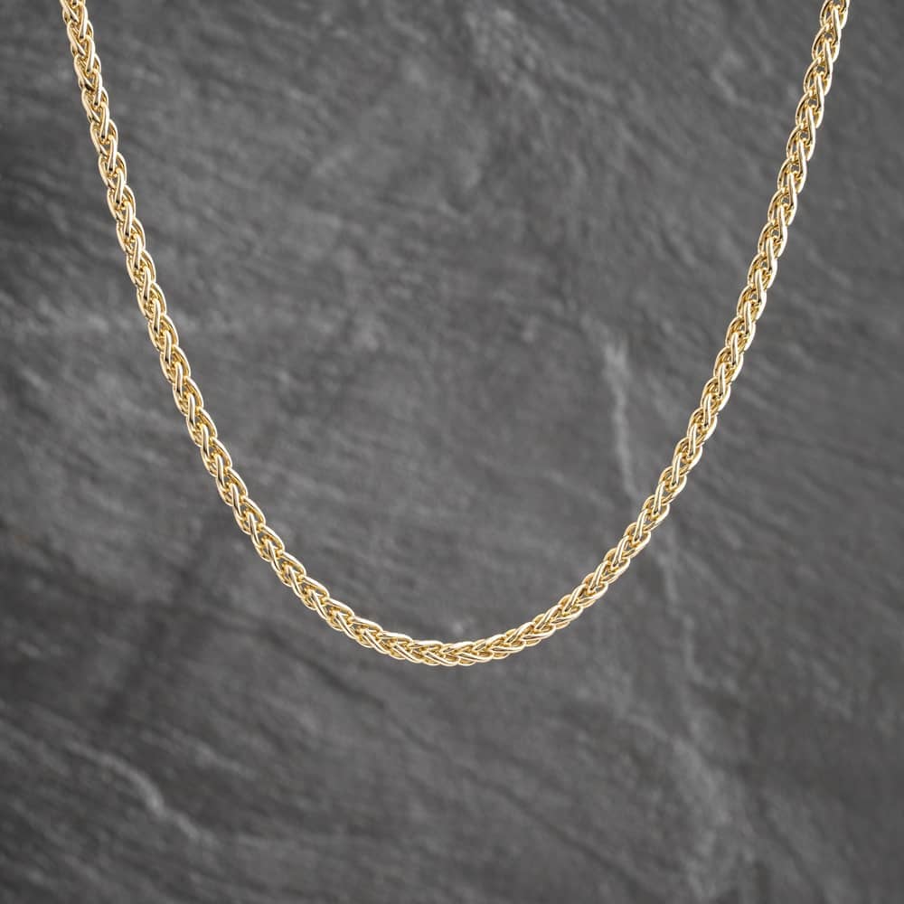 Pre-Owned 9ct Yellow Gold 20 Inch Spiga Chain 41041928