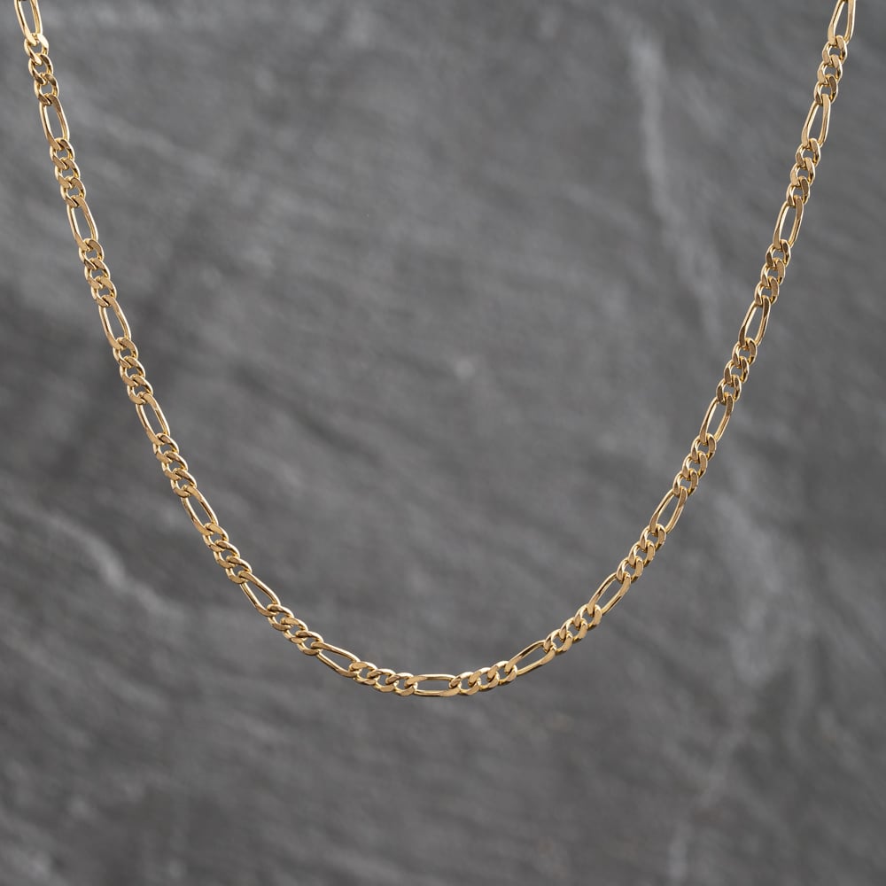 Pre-Owned 9ct Yellow Gold 24 Inch Figaro Chain 41041934