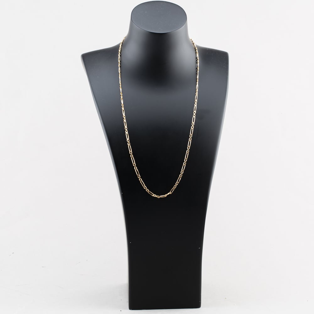 Pre-Owned 9ct Yellow Gold 24 Inch Figaro Style Chain 41041935