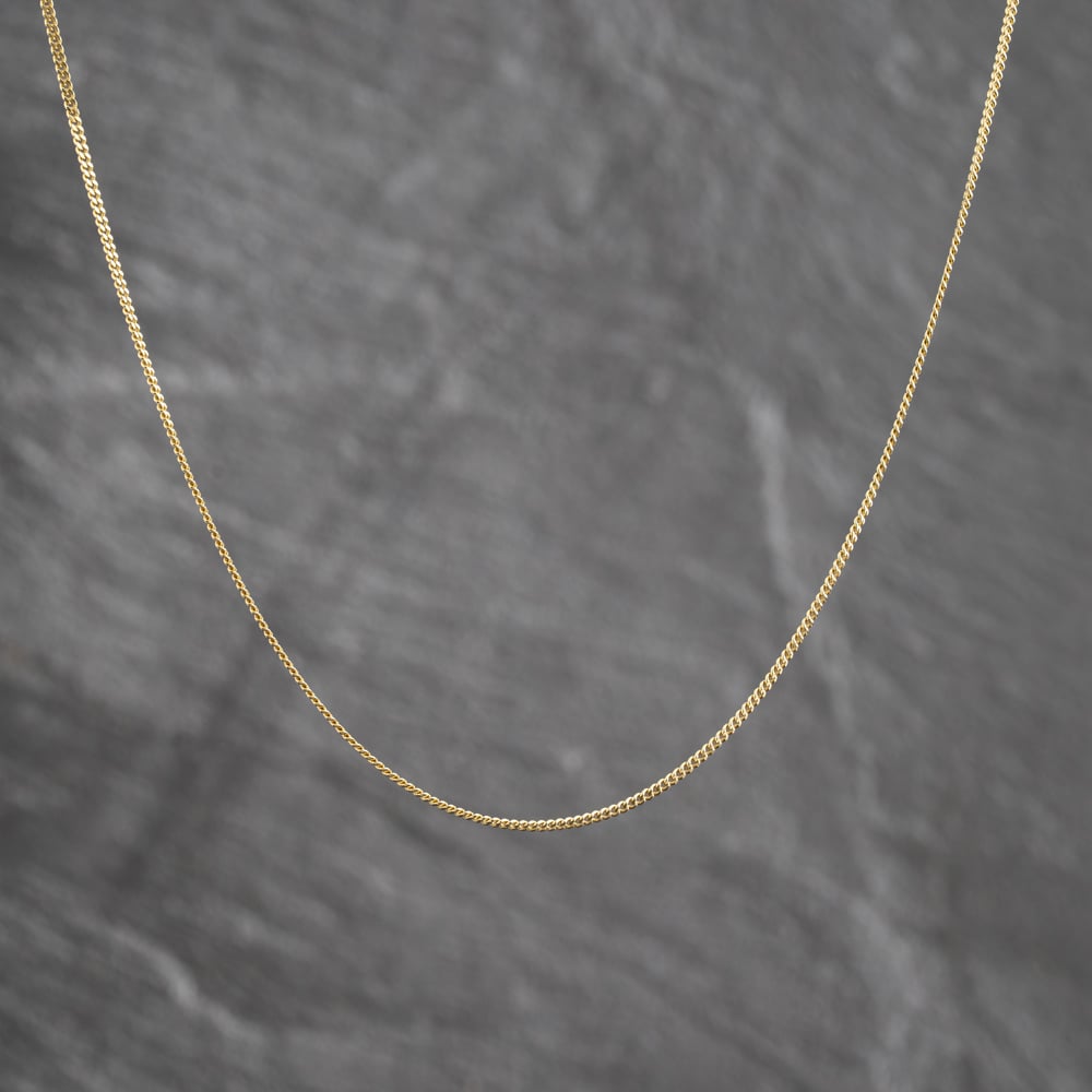 Pre-Owned 18ct Yellow Gold 16-18 Inch Curb Chain 41041938