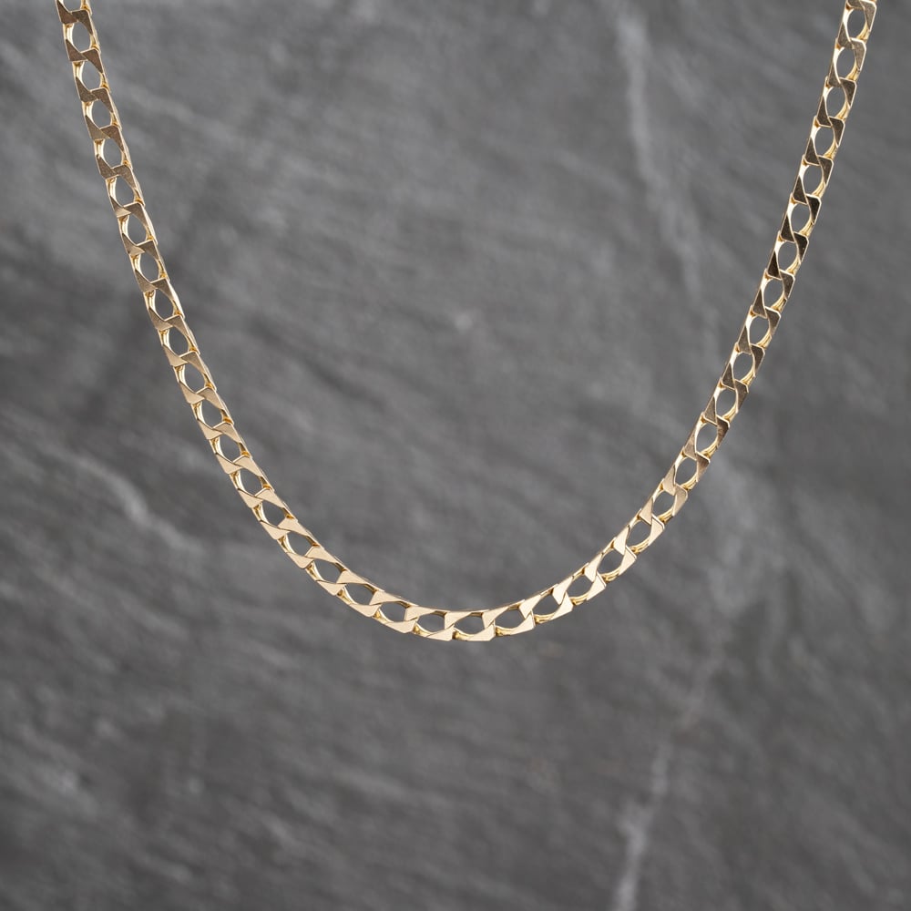 Pre-Owned 9ct Yellow Gold 30 Inch Curb Chain 41041942