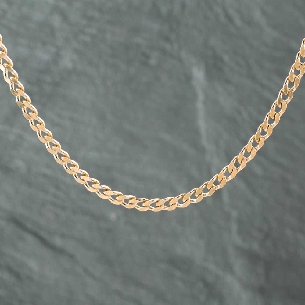 Pre-Owned 9ct Yellow Gold 18 Inch Curb Chain 41043660