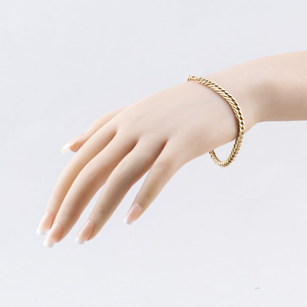 Pre-Owned 9ct Yellow Gold 8 Inch Curb Chain Bracelet 41081260
