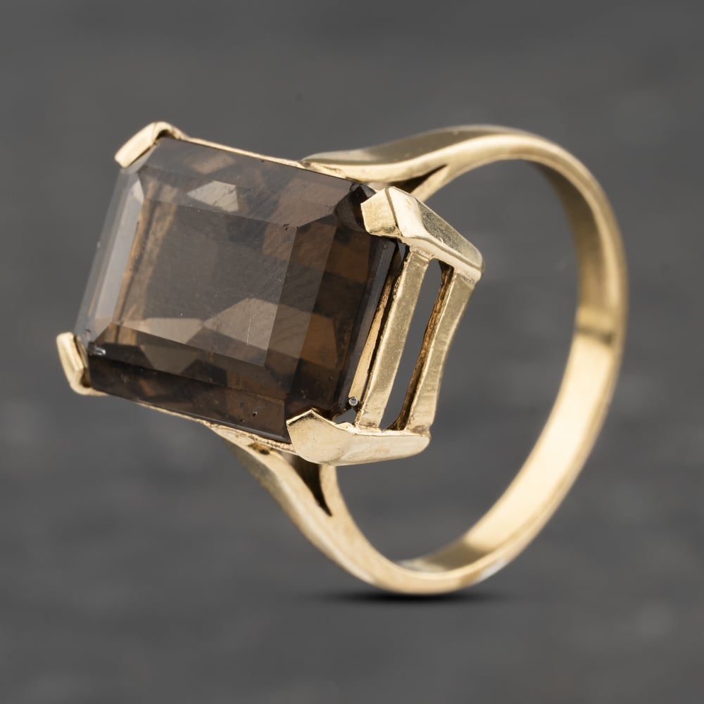 Click to view product details and reviews for Pre Owned Vintage Yellow Gold Smokey Quartz Rectangle Dress Ring 41103114. Click to view product details and reviews for Pre Owned Vintage Yellow Gold Smokey Quartz Rectangle Dress Ring 41103114.
