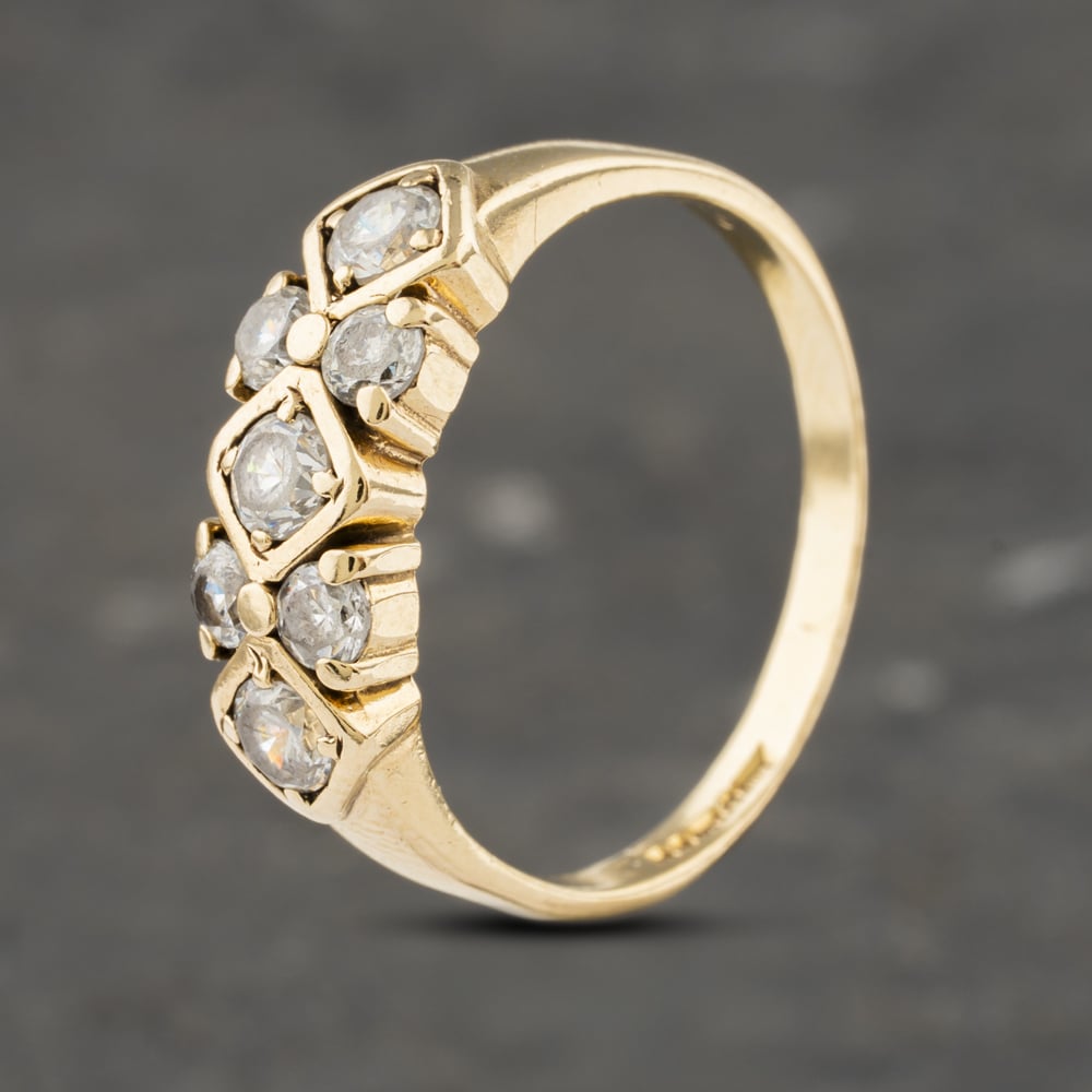 Click to view product details and reviews for Pre Owned 9ct Yellow Gold Cubic Zirconia Seven Stone Dress Ring 41103211. Click to view product details and reviews for Pre Owned 9ct Yellow Gold Cubic Zirconia Seven Stone Dress Ring 41103211.