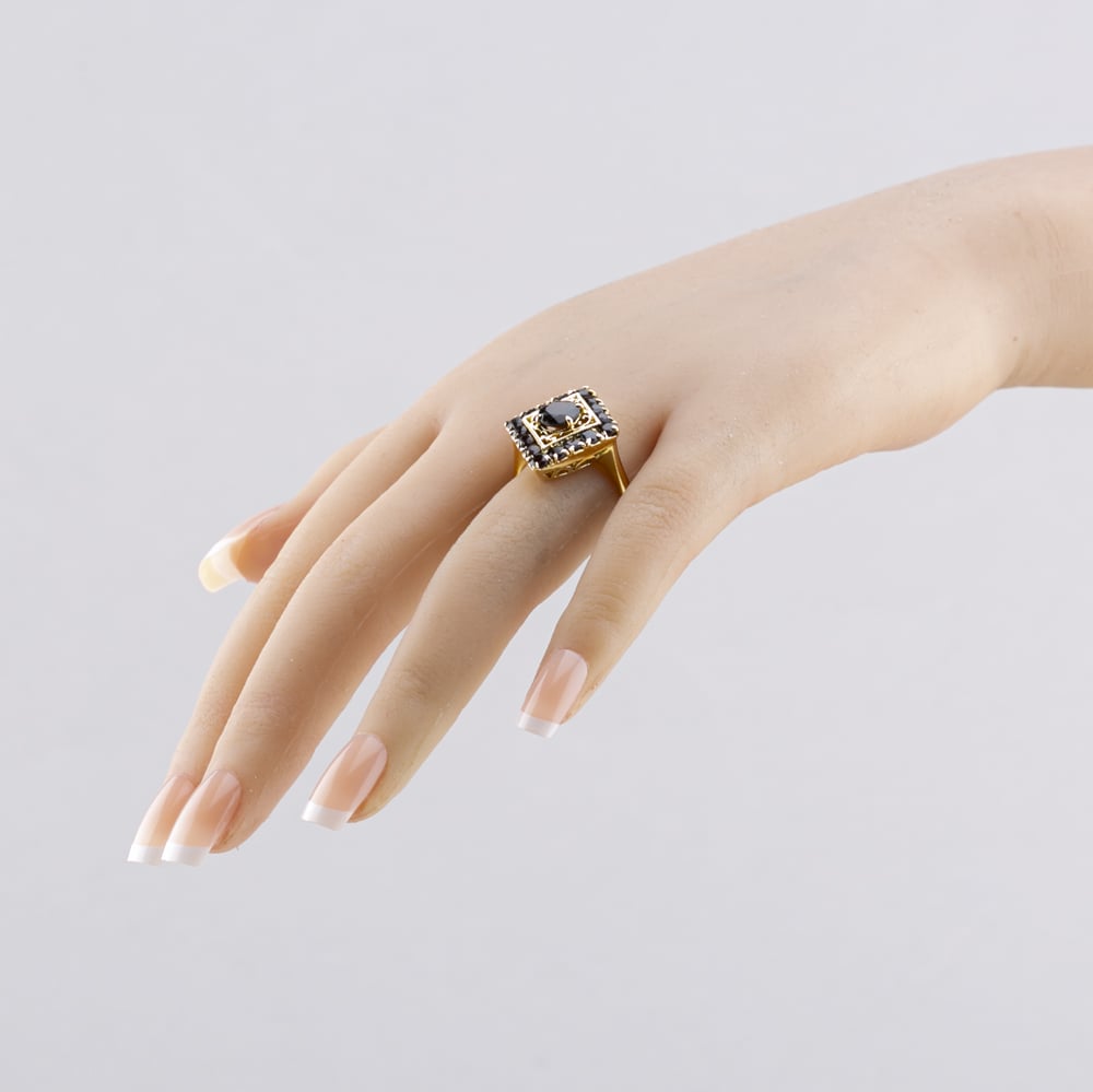 Pre-Owned Vintage Yellow Gold Garnet Marquise Shape Dress Ring 41103255